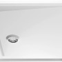 Rechteckige, extraflache Breuer Duschwanne Classic Line, 120x90 cm, in Weiß mit Ablauf.