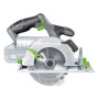 LUX-TOOLS Akku-Handkreissäge A-KS-20/150 1 PowerSystem, Akku-Kreissäge in Grau/Weiß mit grünem Akzent.