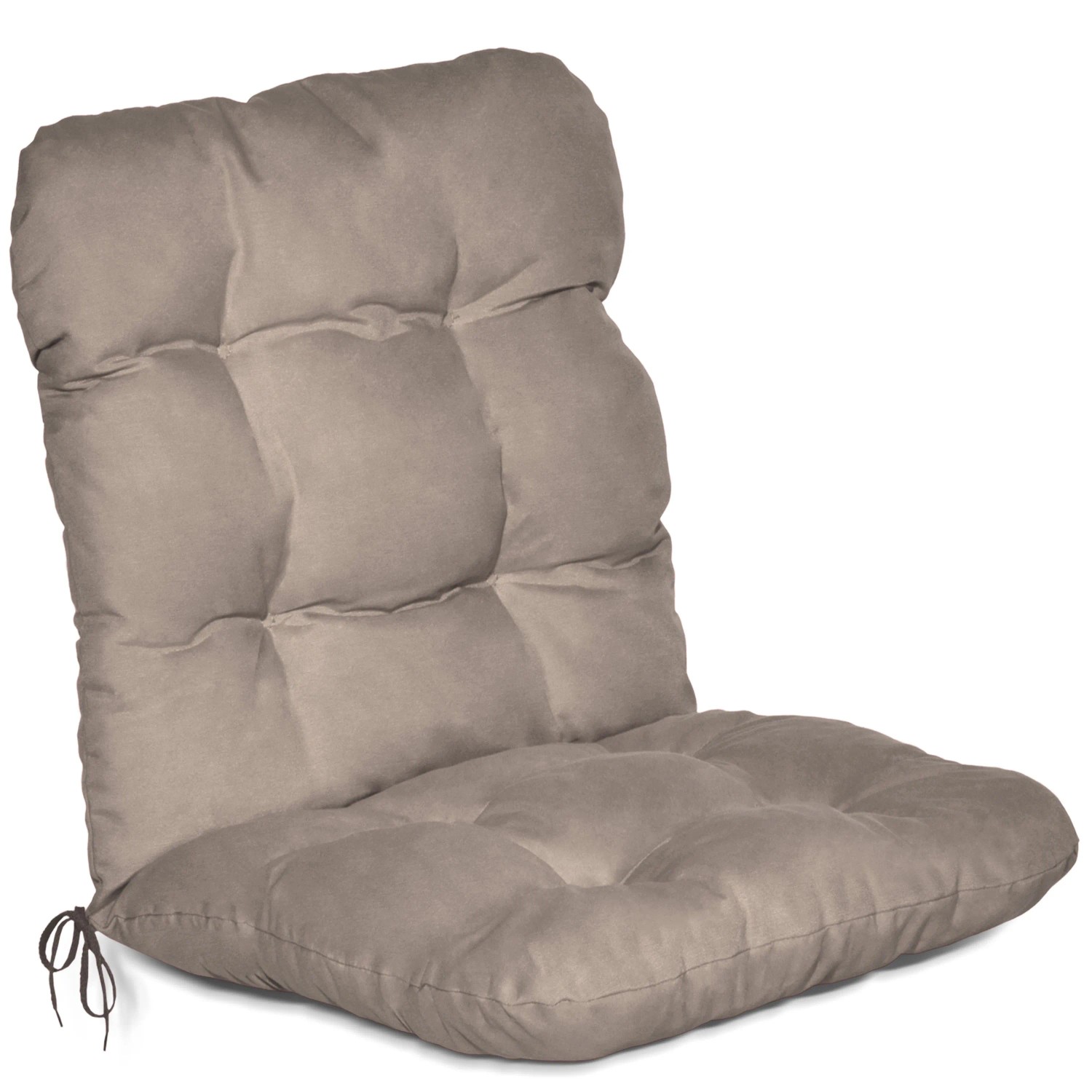 Beautissu Niedriglehner Auflage Flair NL Sitzkissen 100x50x8cm Taupe