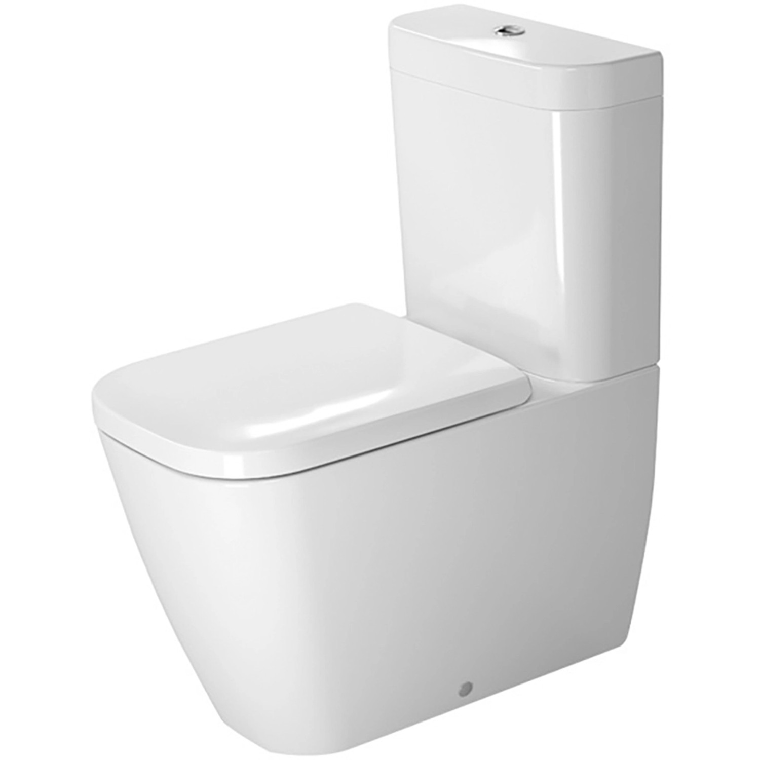 Duravit Stand-WC Kombi Happy D.2 Weiß Tiefspüler Abgang Vario