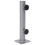 vidaXL Sonnenschirmständer für Ø32/34/38 mm Mast Silbern Stahl 4003372