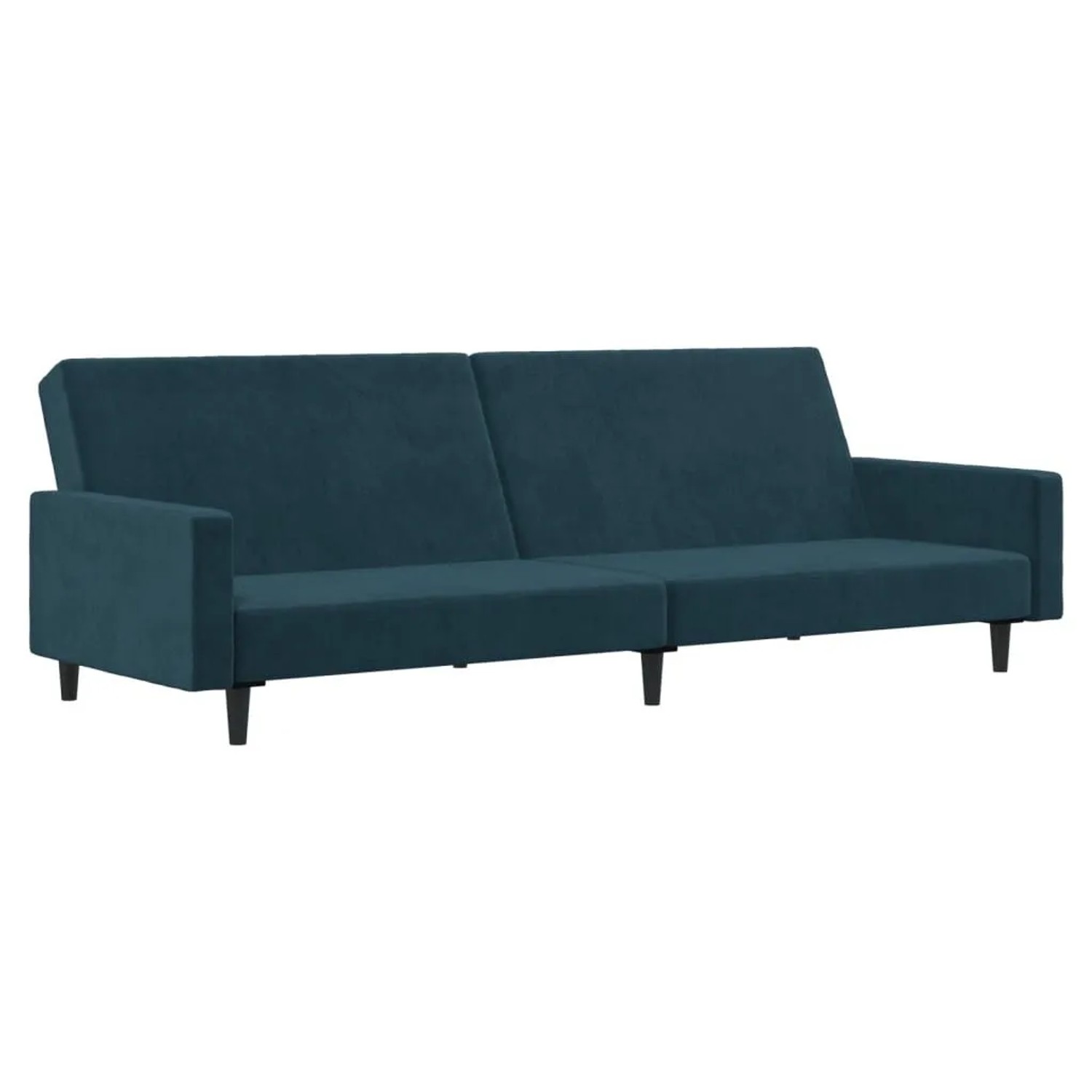 vidaXL Schlafsofa 2-Sitzer Blau Samt 375736 günstig online kaufen