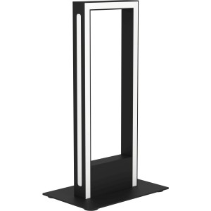 Moderne Eglo LED-Tischleuchte Salvilanas-Z, 16 W, schwarz-weiß, steuerbar per App.