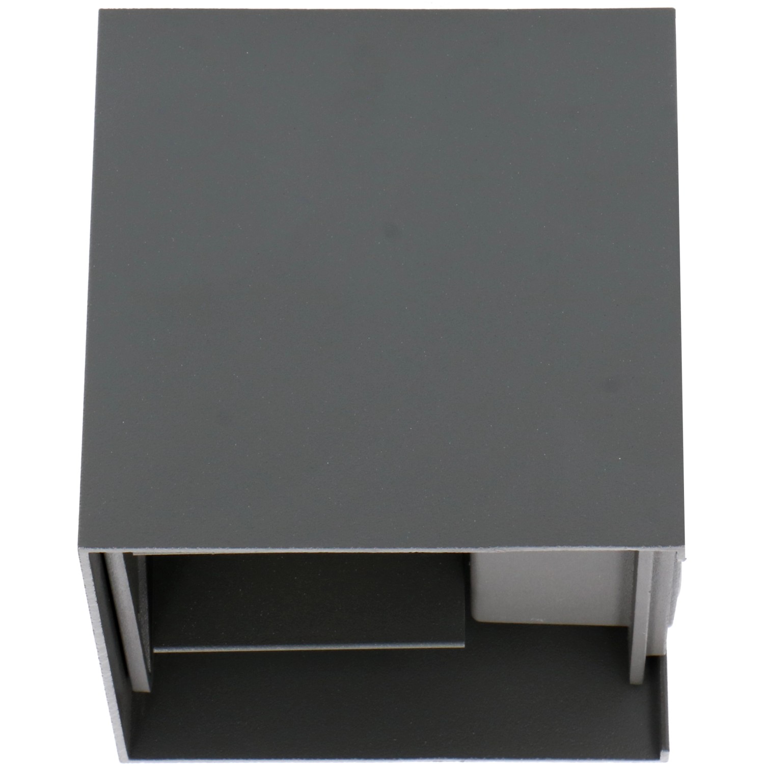 Eckige LED`s light Außenwandleuchte in Anthrazit, 10,6x10,5x10,5 cm.