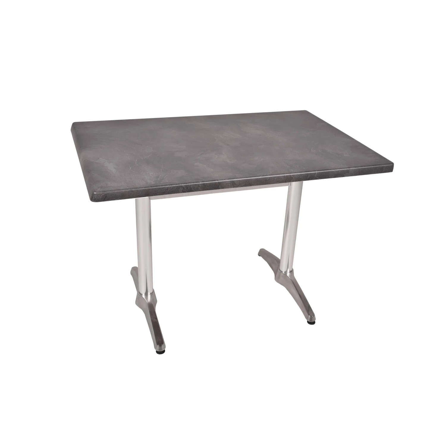 DELUKE Bistrotisch SERNA 110x70cm Rechteckig Schwarz Holz Cafétisch Bartisch Gartentisch Outdoor-Esstisch
