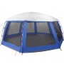 vidaXL Poolzelt mit Abnehmbarem Überzelt Netzwänden Azurblau 690x690cm 4100640