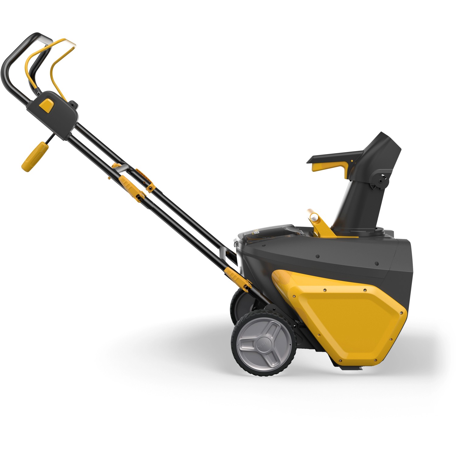 Stiga Akku-Schneefräse ST 700e mit Akku und Ladegerät, gelb/schwarz.