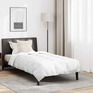 vidaXL Winterbettdecke mit Kissen 2-Tlg Weiß Daunenfeder 3376301