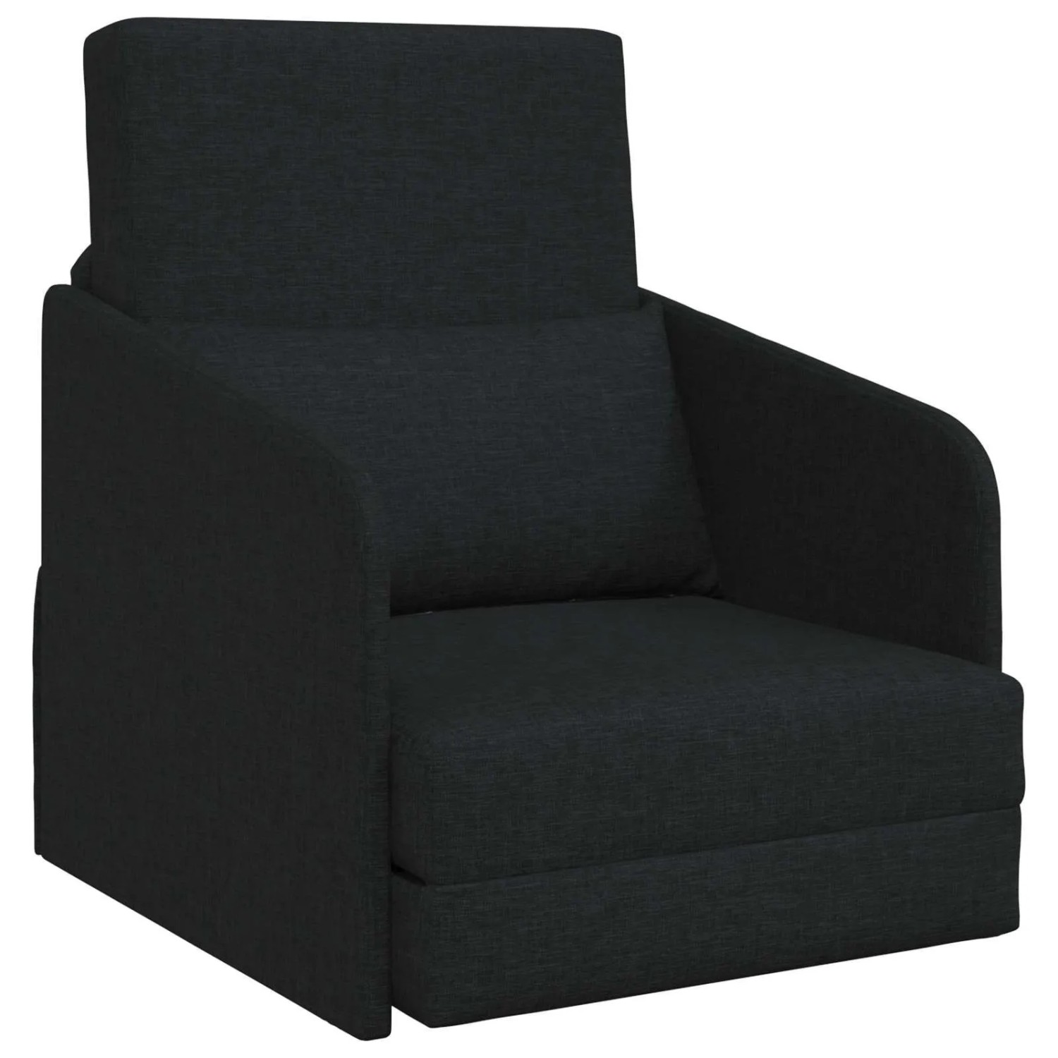 vidaXL Klappsofa Bett Schwarz 65 x 80 x 83 cm Stoff 42030496 günstig online kaufen