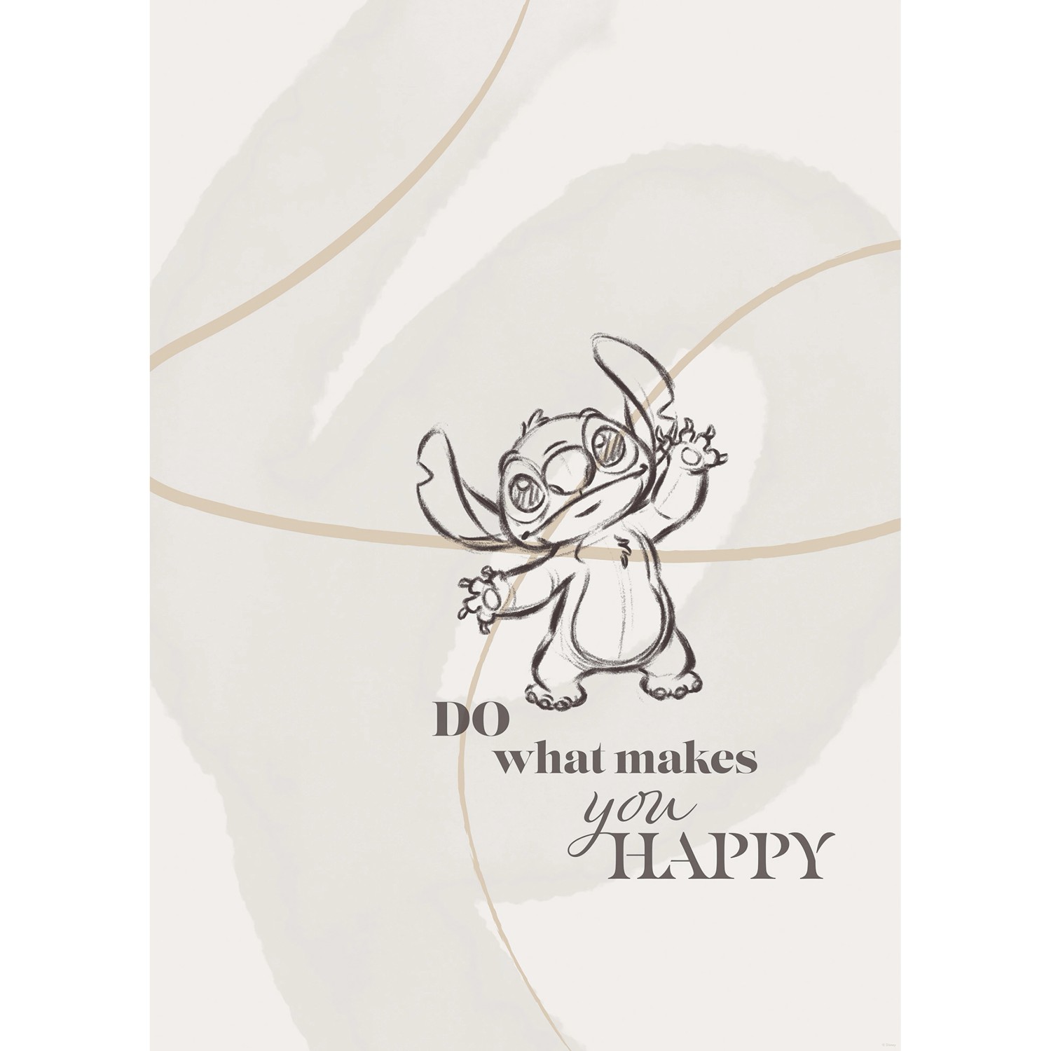 Komar Wandbild Disney Lilo and Stitch Do What Makes You Happy 50 cm x 70 cm günstig online kaufen