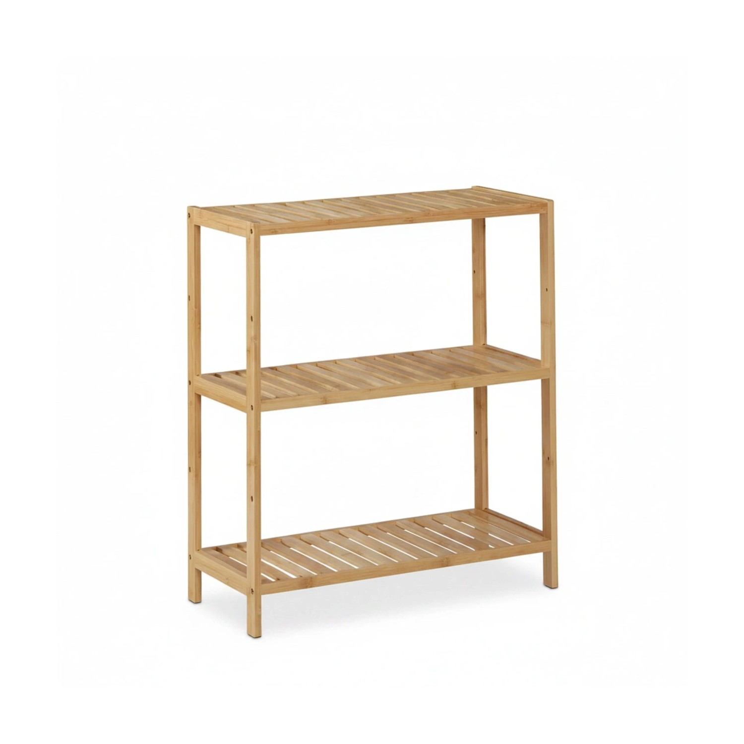 Relaxdays Badregal Bambus Natur Höhenverstellbar 69 cm x 60 cm x 26 cm