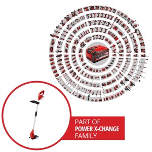 Einhell Akku-Rasentrimmer GC-CT 18/24 Li Solo, Teil der Power X-Change Familie.