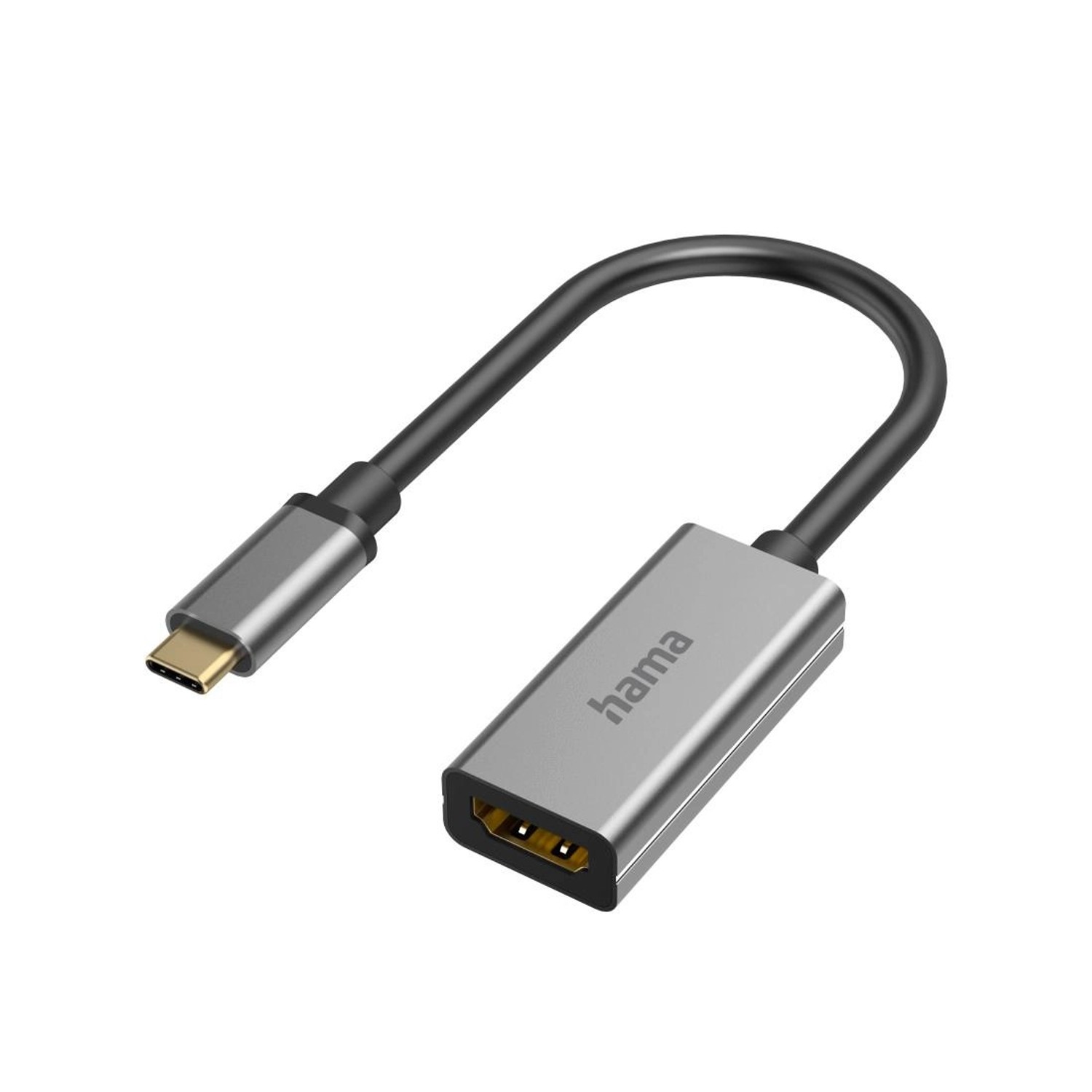 Image of Hama Video-Adapter USB-C-Stecker - HDMI-Buchse Ultra-HD 8K@60Hz Alu