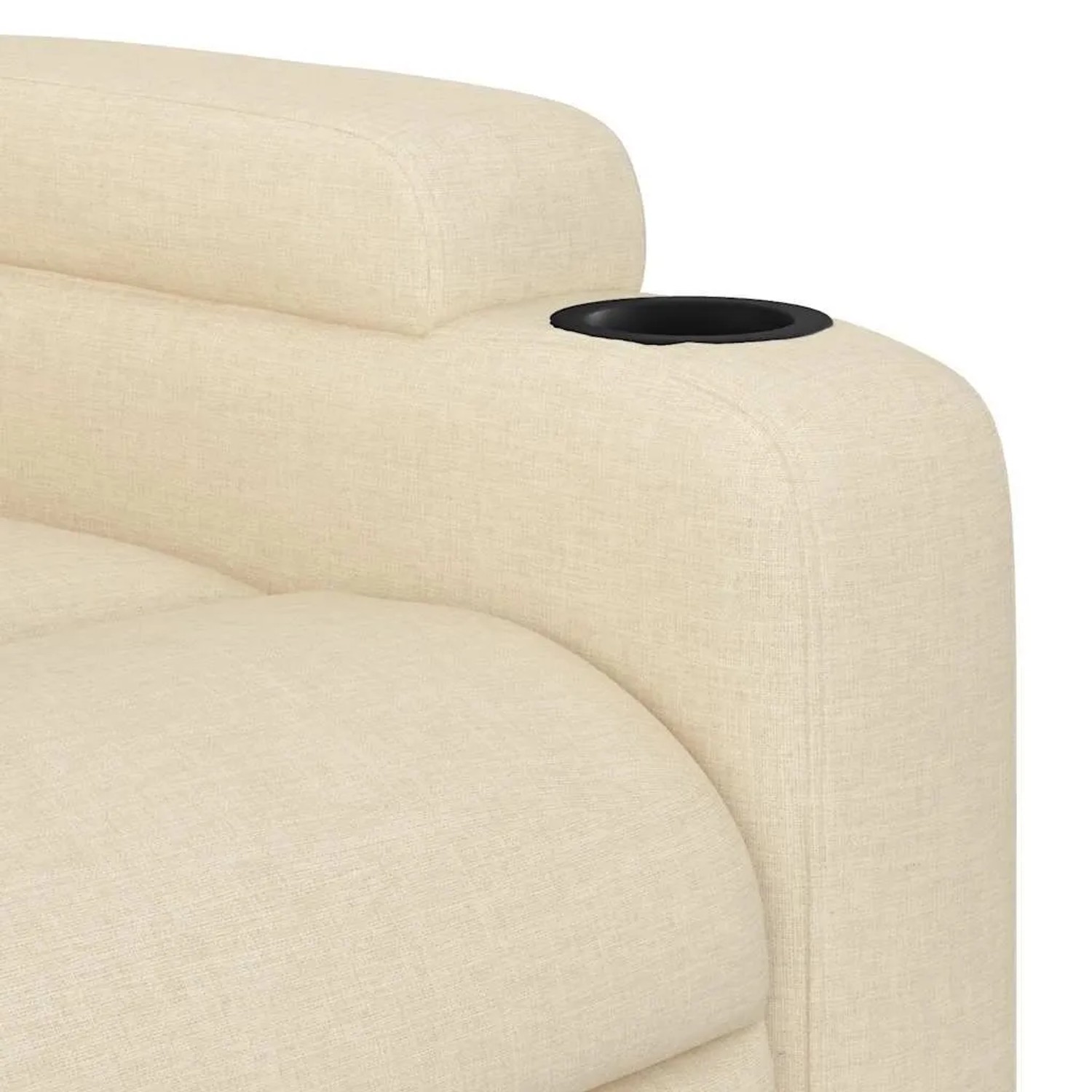 vidaXL Massage-Relaxsessel Cremefarbener Stoff 3206004_9