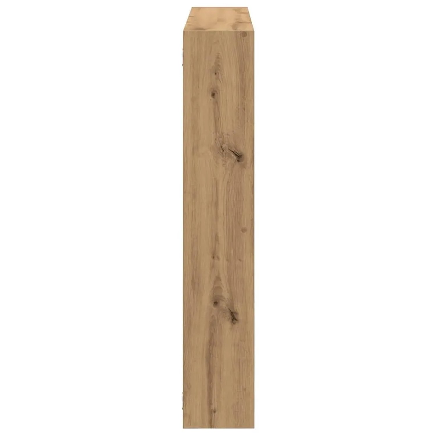 vidaXL Würfelregal mit 7 Fächern in Artisan-Eiche, Holzstruktur.