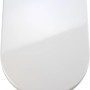 Weißer Wenko Premium WC-Sitz Palma mit Absenkautomatik, Duroplast, von oben fotografiert.