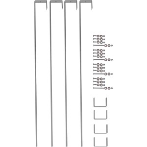 Absaar Premium Halterung für Balkonkraftwerke, Set mit Montagezubehör.