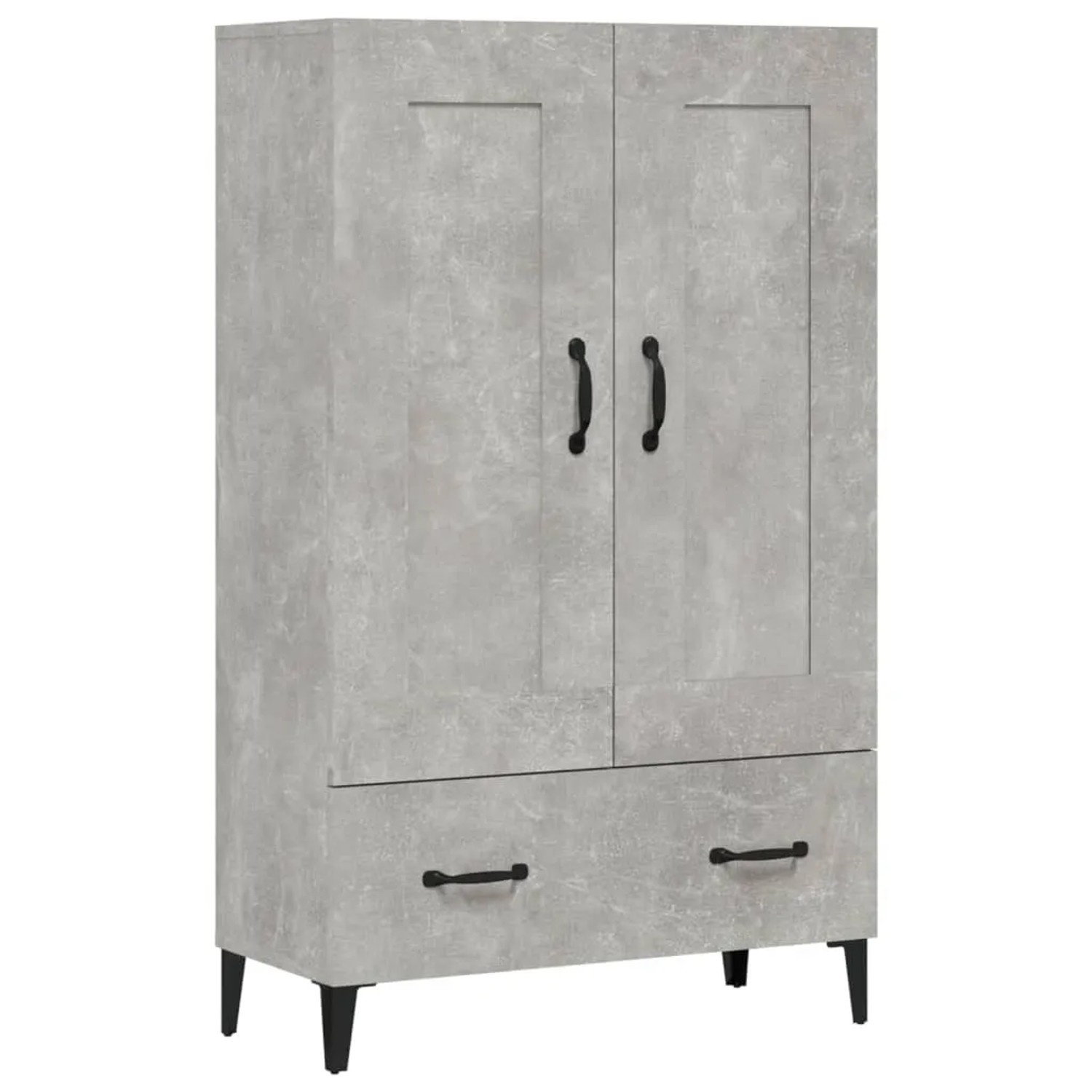 vidaXL Highboard Betongrau 70x31x115 cm Holzwerkstoff 812577