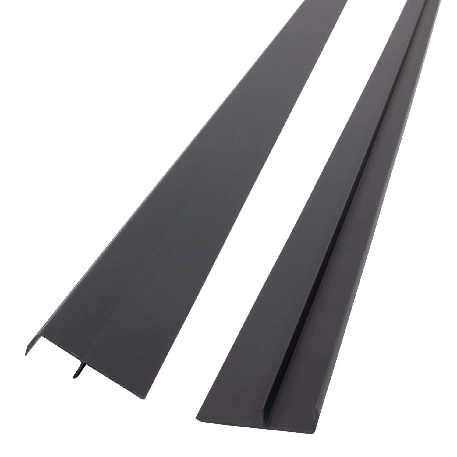 Protektor Abdeckprofil 5x 250cm PVC Anthrazit Sockelprofil Gebäudesockel