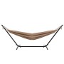 Garmio Hängematte Venedig braun mit Gestell, wetterfest und tragbar bis 200 kg.