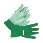 Grüne LUX Gartenhandschuhe für Herren, Größe L, aus Baumwolle mit Noppen für besseren Griff.