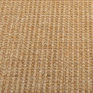 Detailaufnahme des Natur Sisal Teppichs, 100x300 cm, zeigt die Textur und das Muster.