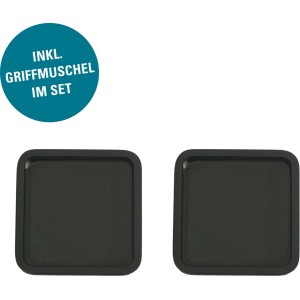 Novadoors Schiebetürsystem Nova 406 Schwarz mit Griffmuschel im Set.