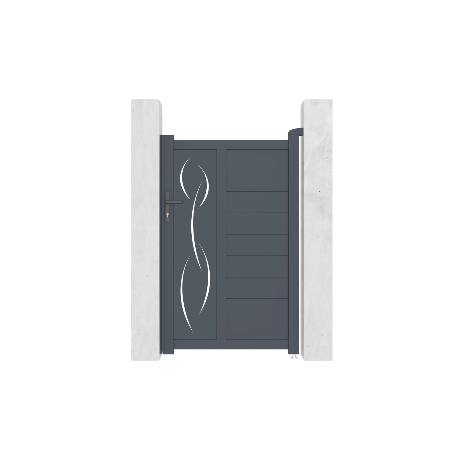 Casanoov Gartentür Aus Aluminium 1M Life H 160Cm Grau günstig online kaufen