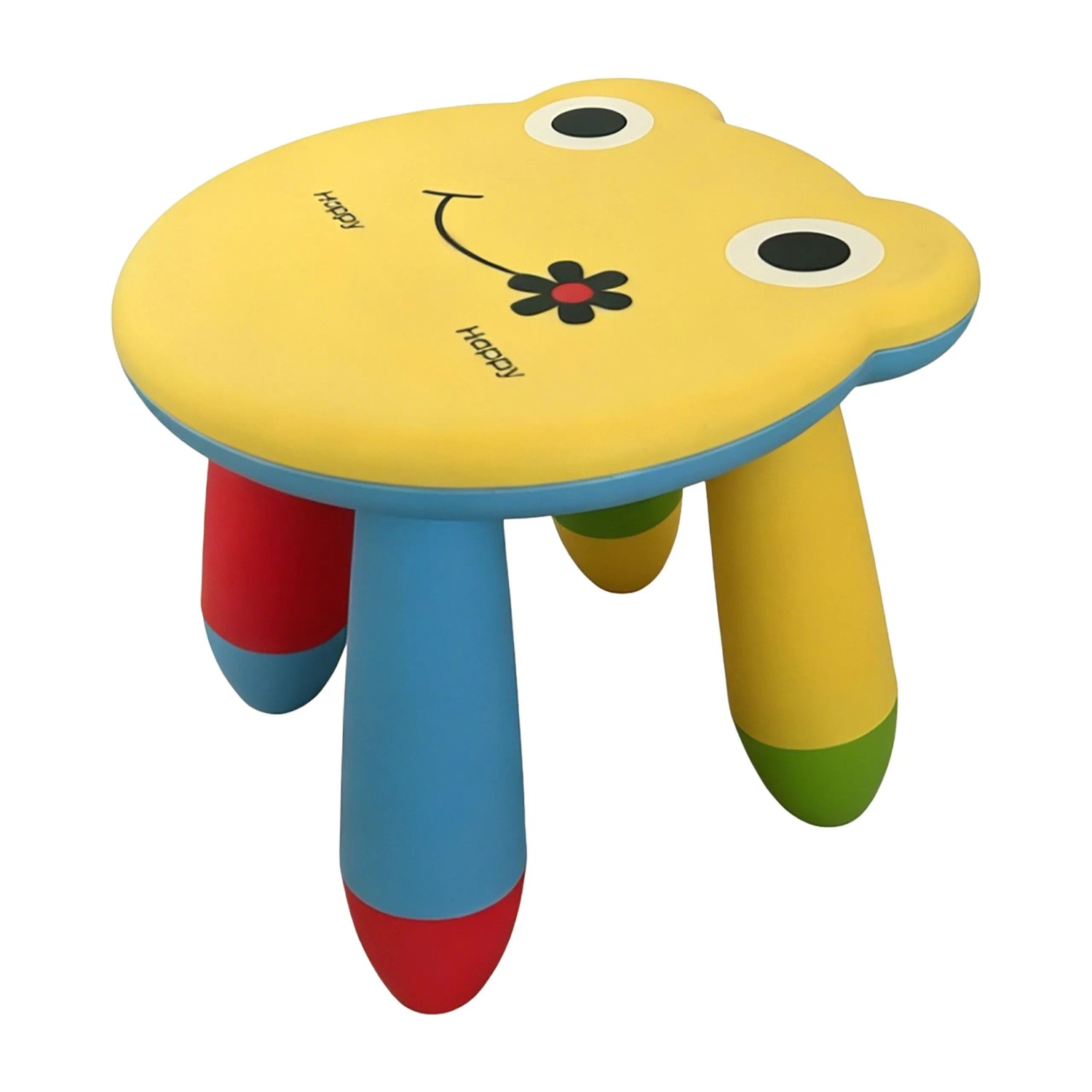 Relaxdays Kindersitzhocker Polypropylen Bunt Frosch Pflegeleicht Abwischbar Robust