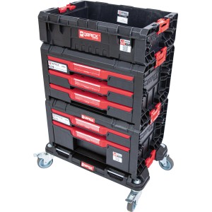 Qbrick Werkzeugwagen PRO Drawer Workshop-Set 2.0 mit Schubladen und Rollen.
