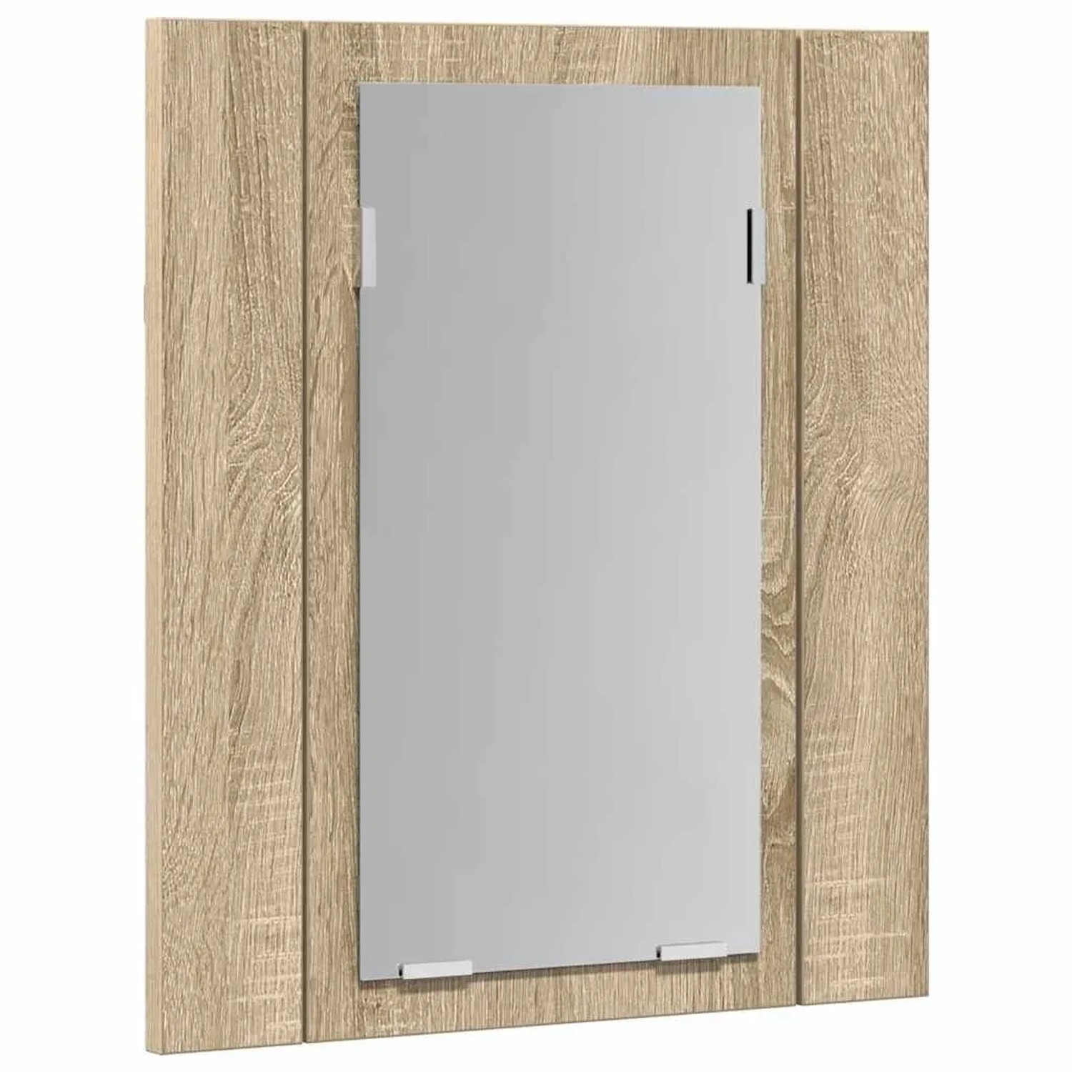 vidaXL LED-Bad-Spiegelschrank Sonoma-Eiche 40x12x45 cm Acryl 804951