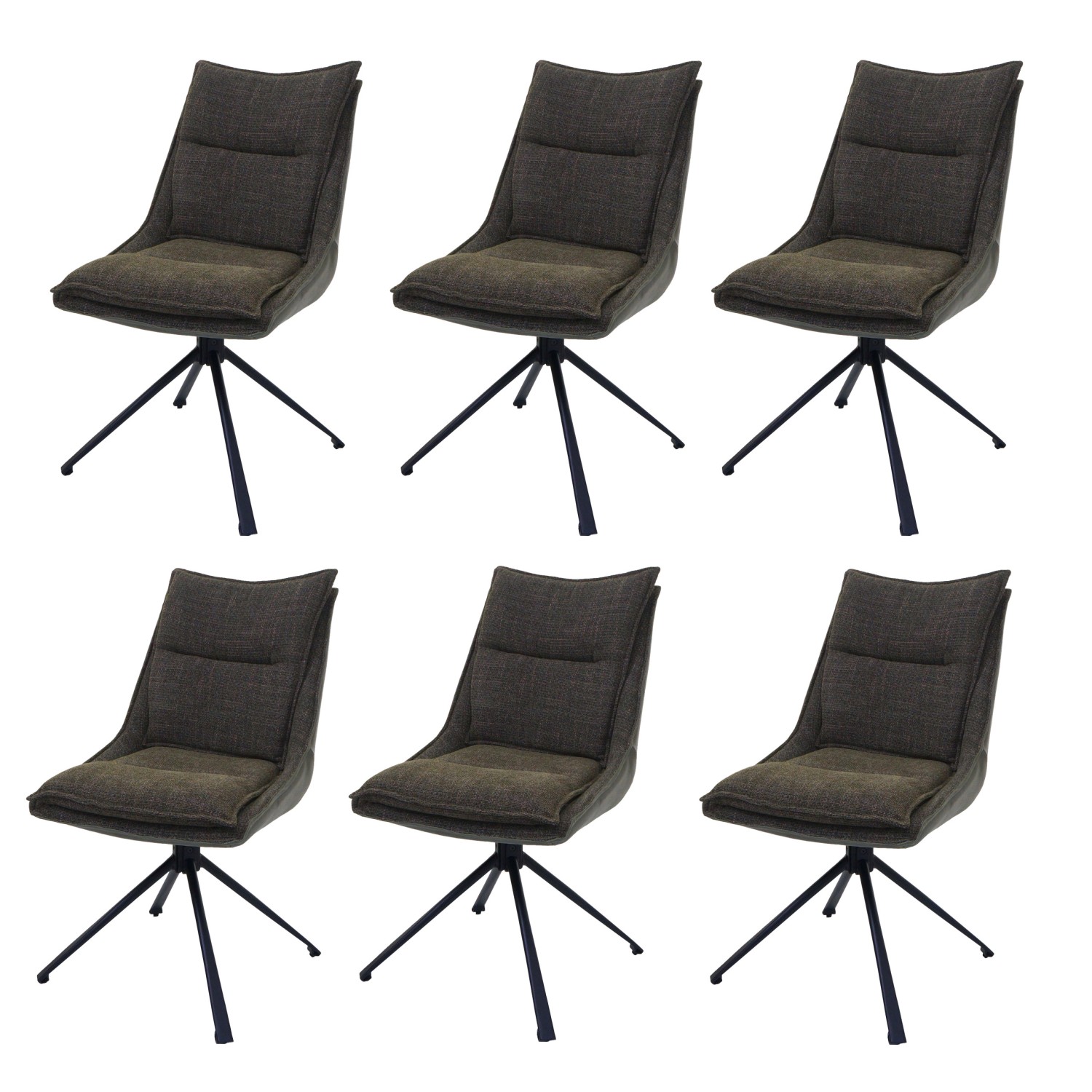 MCW Esszimmerstuhl N71 6er-Set Grün günstig online kaufen