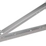 Absaar Solar Boden- und Flachdachhalterung aus Aluminium, Neigungswinkel einstellbar.