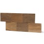 Rebel of Styles Holzverblender UltraWood Big Square, braune Holz-Wandpaneele für den Innenbereich.