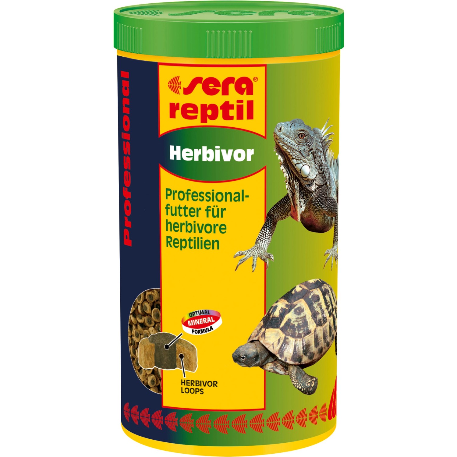 Sera Ergänzungs-Reptilienfutter Reptil Professional Herbivor Nature 1.000 ml (33