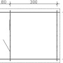 Grundriss Skan Holz Gartenhaus Como 3 Natur, 300x300 cm, Holz-Gartenhaus mit Maßen.
