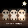 MegaLight LED Nachtlicht Paddy Panda in drei Dimmstufen auf Holz. Ideal für Kinderzimmer.