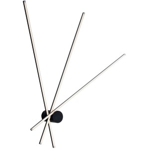 Moderne, schwarze 3-flammige LED Deckenleuchte Shanghai von Luce Design, 100x92cm.