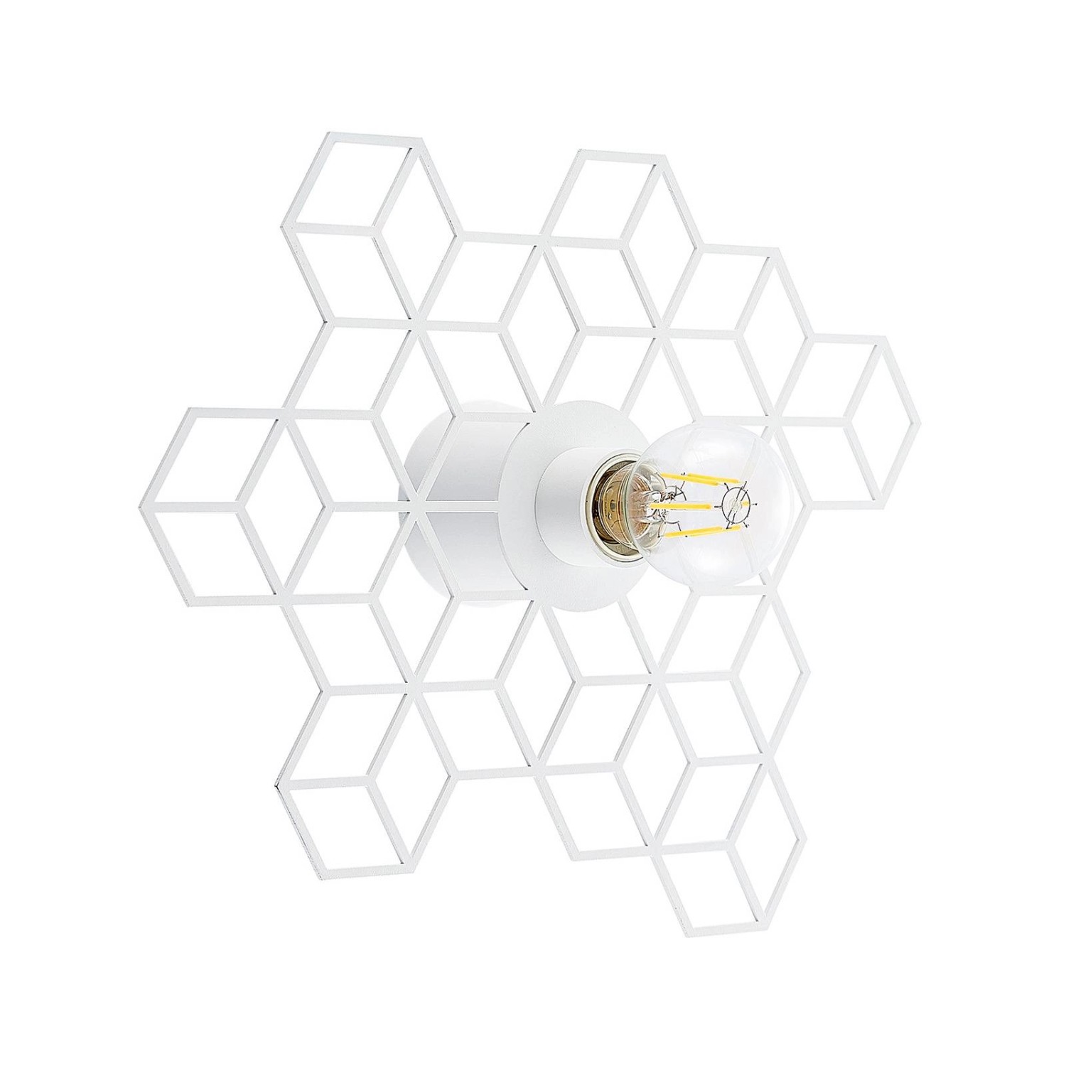 Lucande Wandleuchte Wandlampe Innen Alexaru 9639248 Design Modern in Weiß a günstig online kaufen