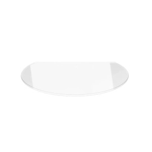 ECOfoxx Funkenschutzplatte Glasbodenplatte Kreisabschnitt 120x105cm