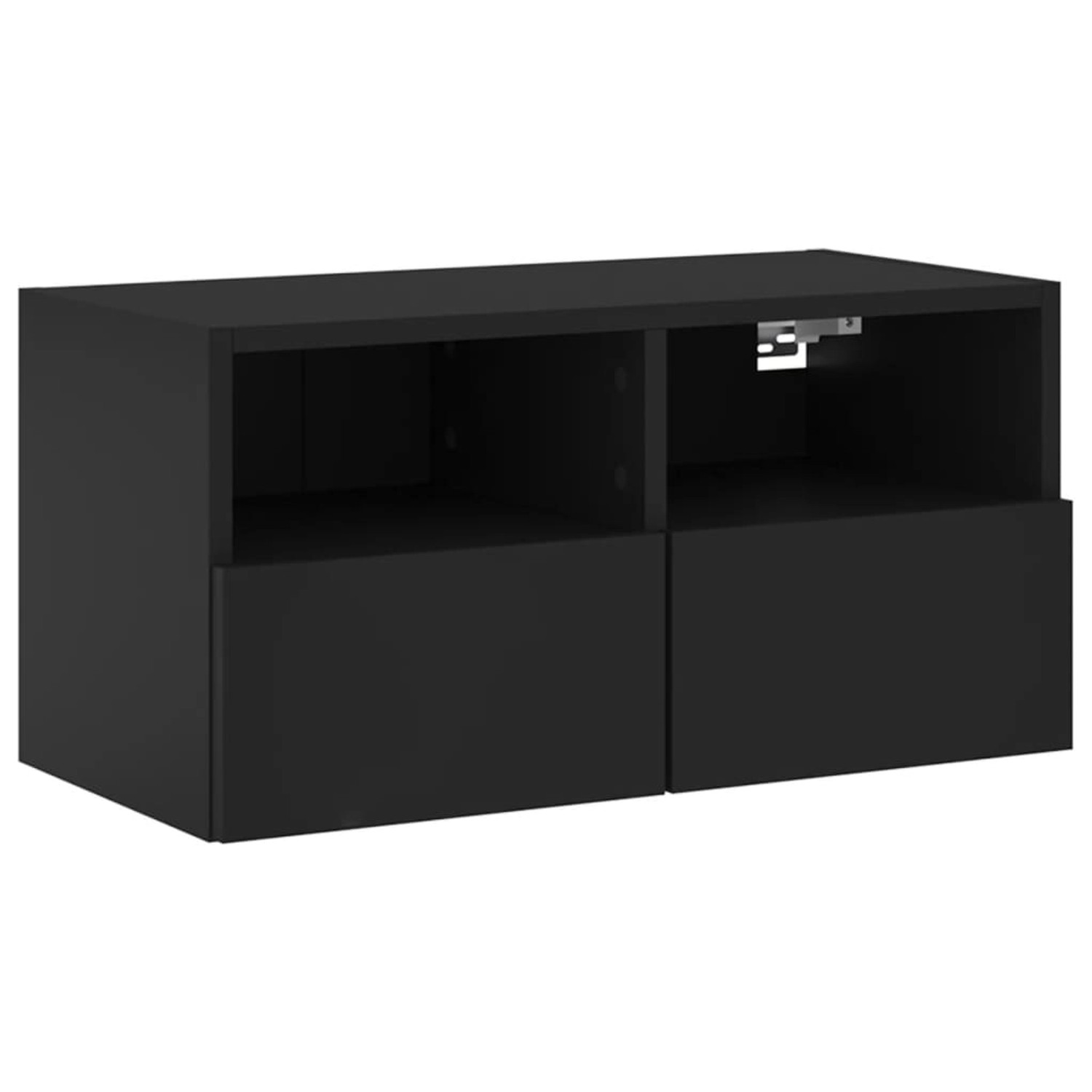 VidaXL TV-Wandschrank Schwarz 60x30x30 cm Holzwerkstoff günstig online kaufen