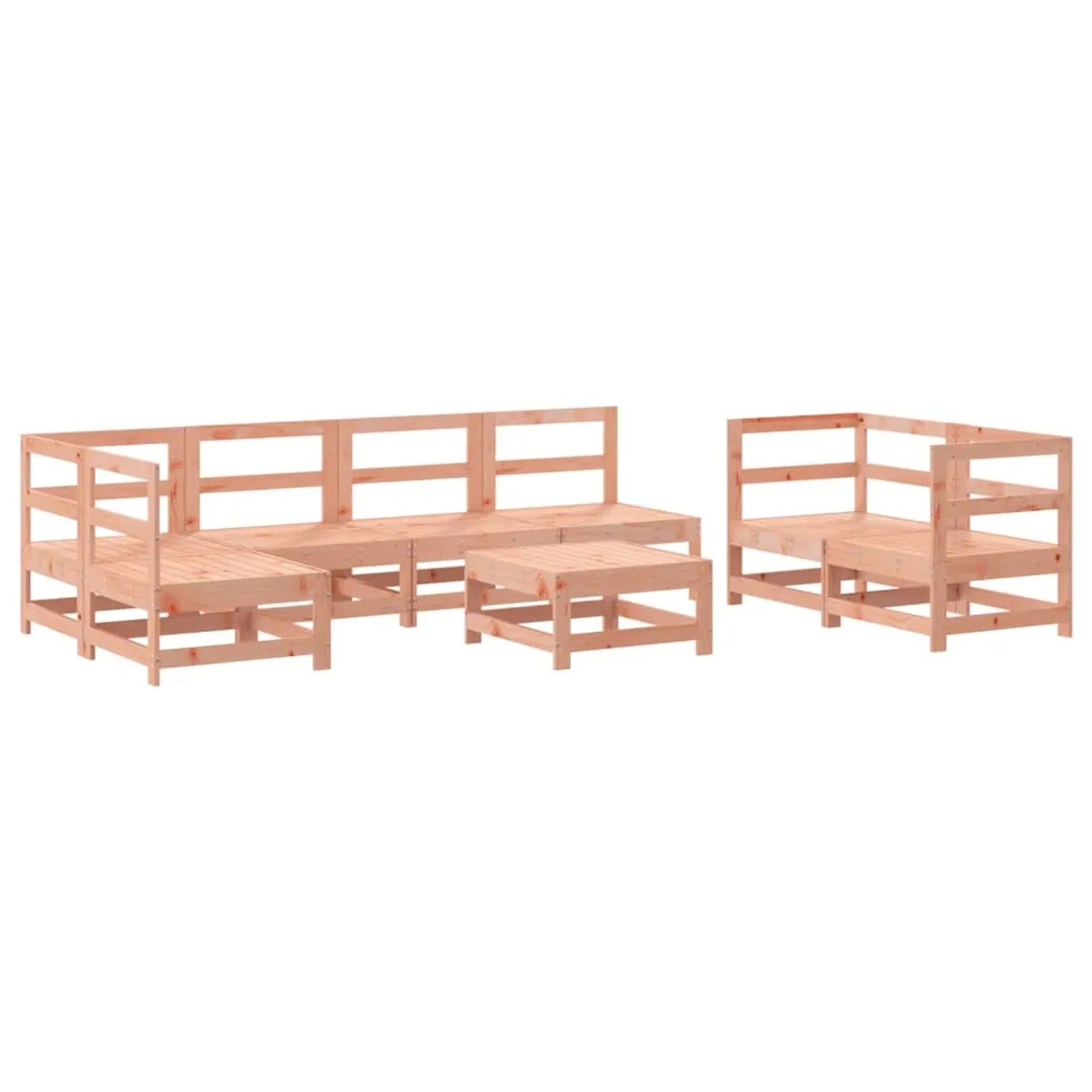 vidaXL 8-Tlg Garten-Lounge-Set Massivholz Douglasie 3186457