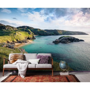 Komar Vlies Fototapete Breath Taking, 400x250cm, mit Küstenmotiv im Wohnraum.