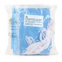 5 blaue Pool Winter Luftkissen von Höfer Chemie, verpackt mit weißer Kordel.
