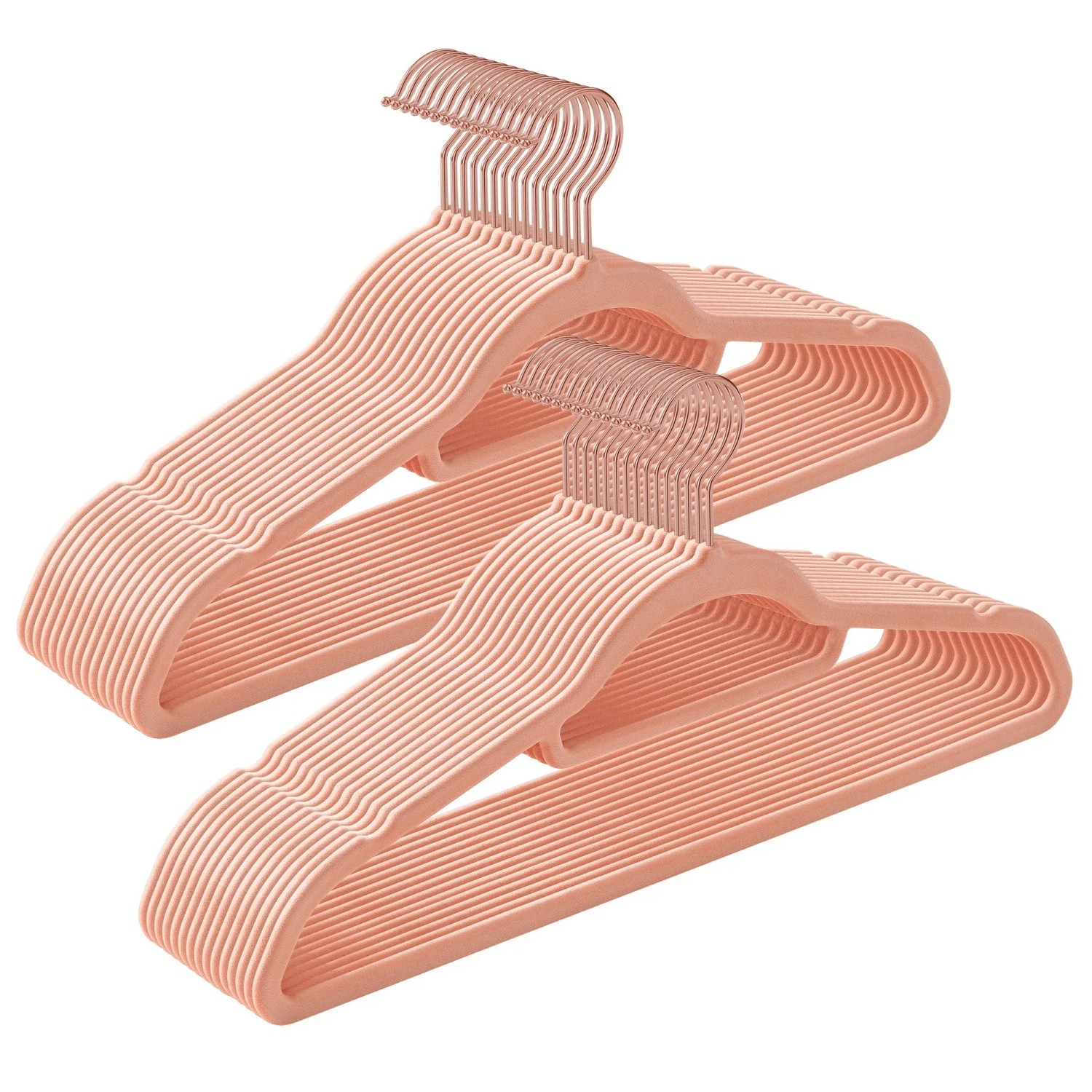 Songmics Samt-Kleiderbügel-Set Breanna Hellrosa 30-teilig günstig online kaufen