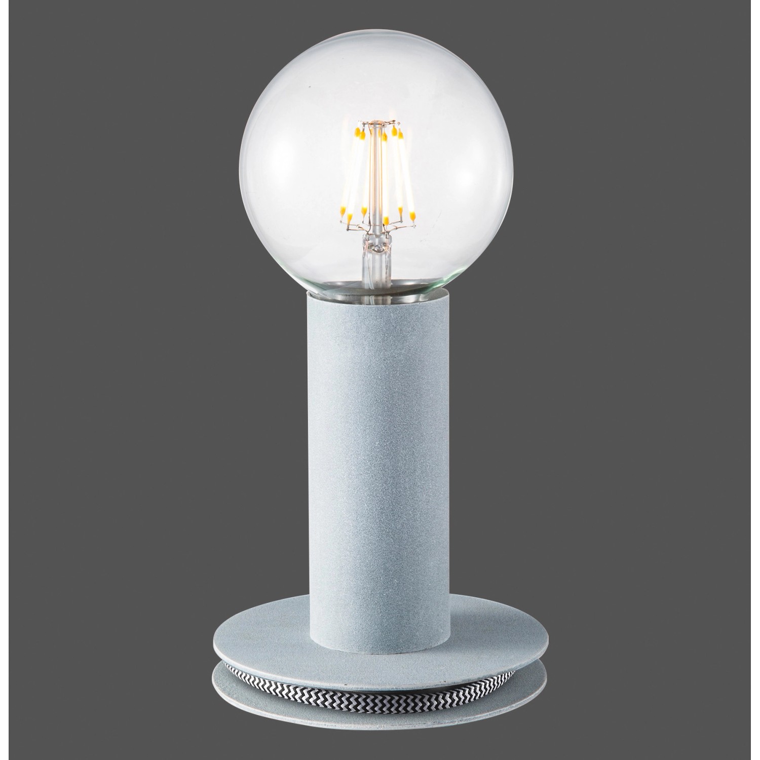 Just Light. Tischleuchte Turn me Beton-Optik