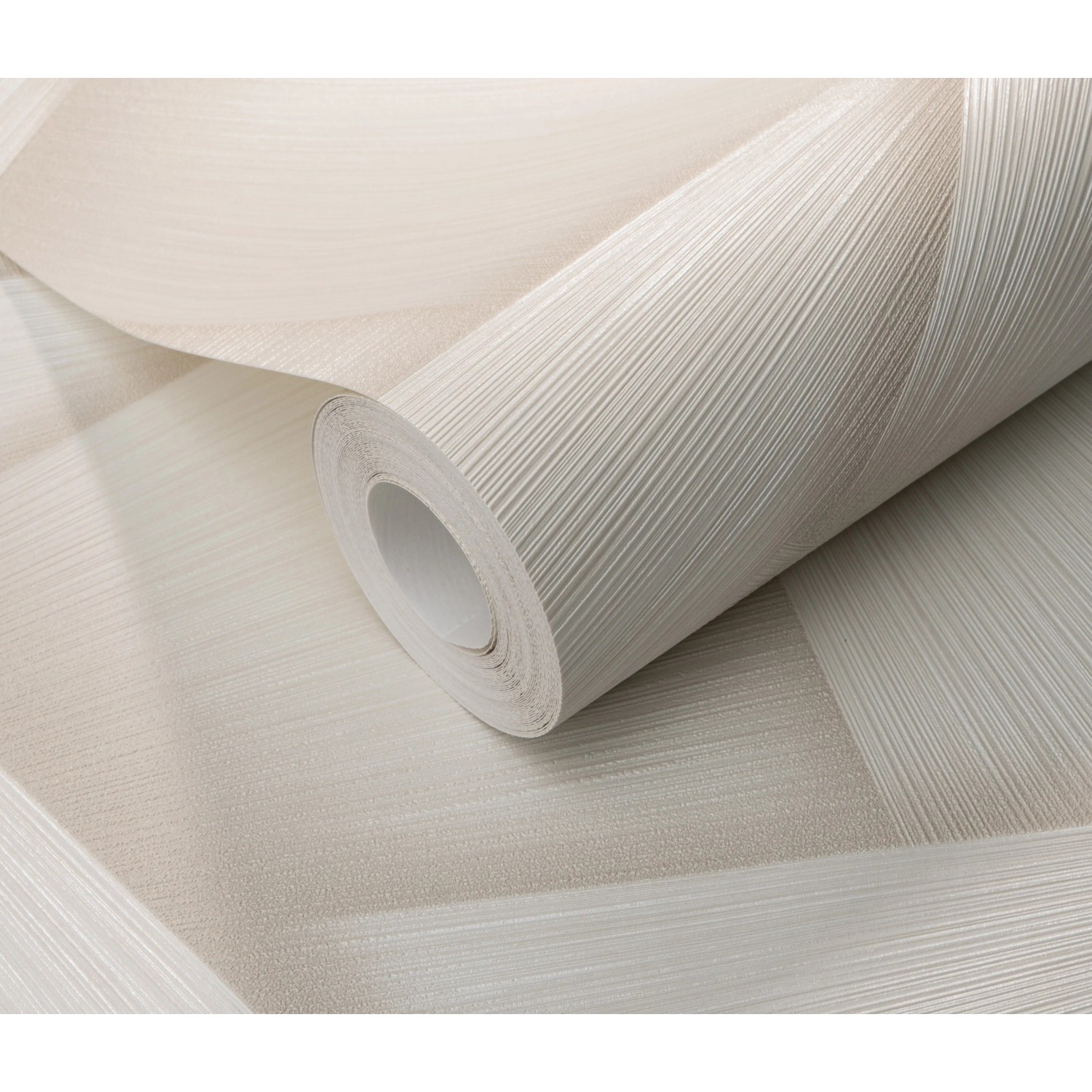 Erismann Vliestapete Spotlight Pose Creme mit Flechtmuster und 3D-Effekt.