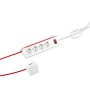Weiße 4-fach Steckdosenleiste mit USB-Anschlüssen und 1,4 m Kabel für den Innenbereich.