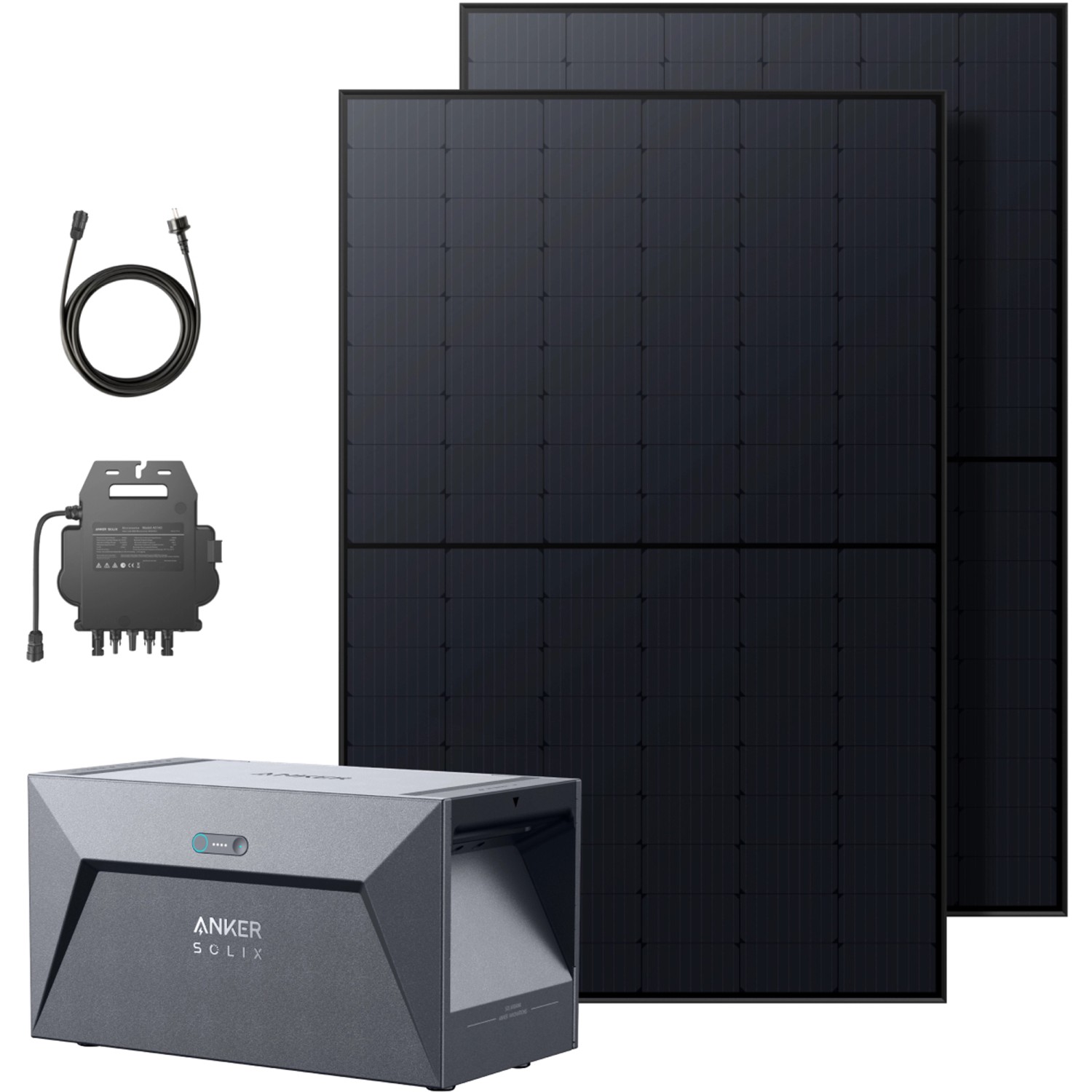 Anker Solix RS40B Balkonkraftwerk 2 x 410 W Solarpanel mit Speicher 1600 Wh