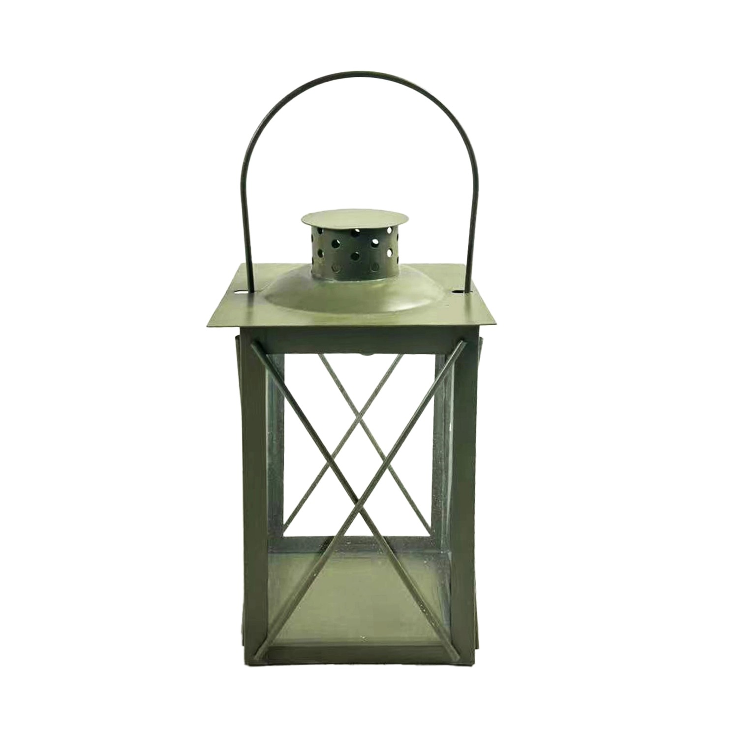 Boltze Laterne Farol 20 cm x 12 cm x 12 cm Dunkelgrün günstig online kaufen